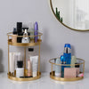 Metal Makeup Organizer Rack Perfume Lipsticks Storage Tray Single Layer