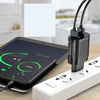 4 USB Ports Hub Wall Charger Power Adapter EU Plug USB Cube Adapter Black