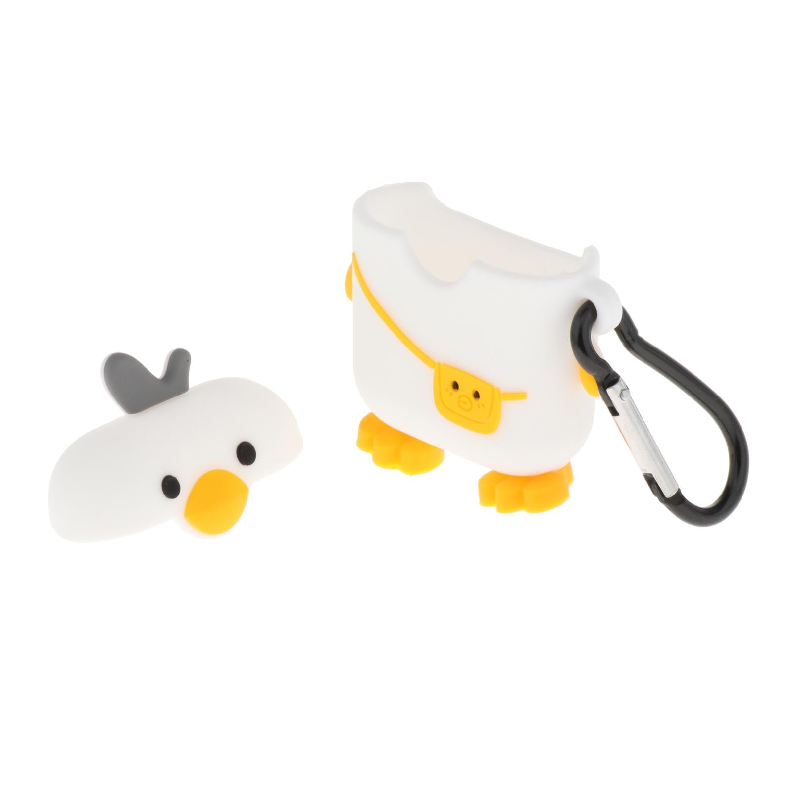 Earbud Case Cartoon Silicone Earphone Case Cover for Airpods 1&2 Chick