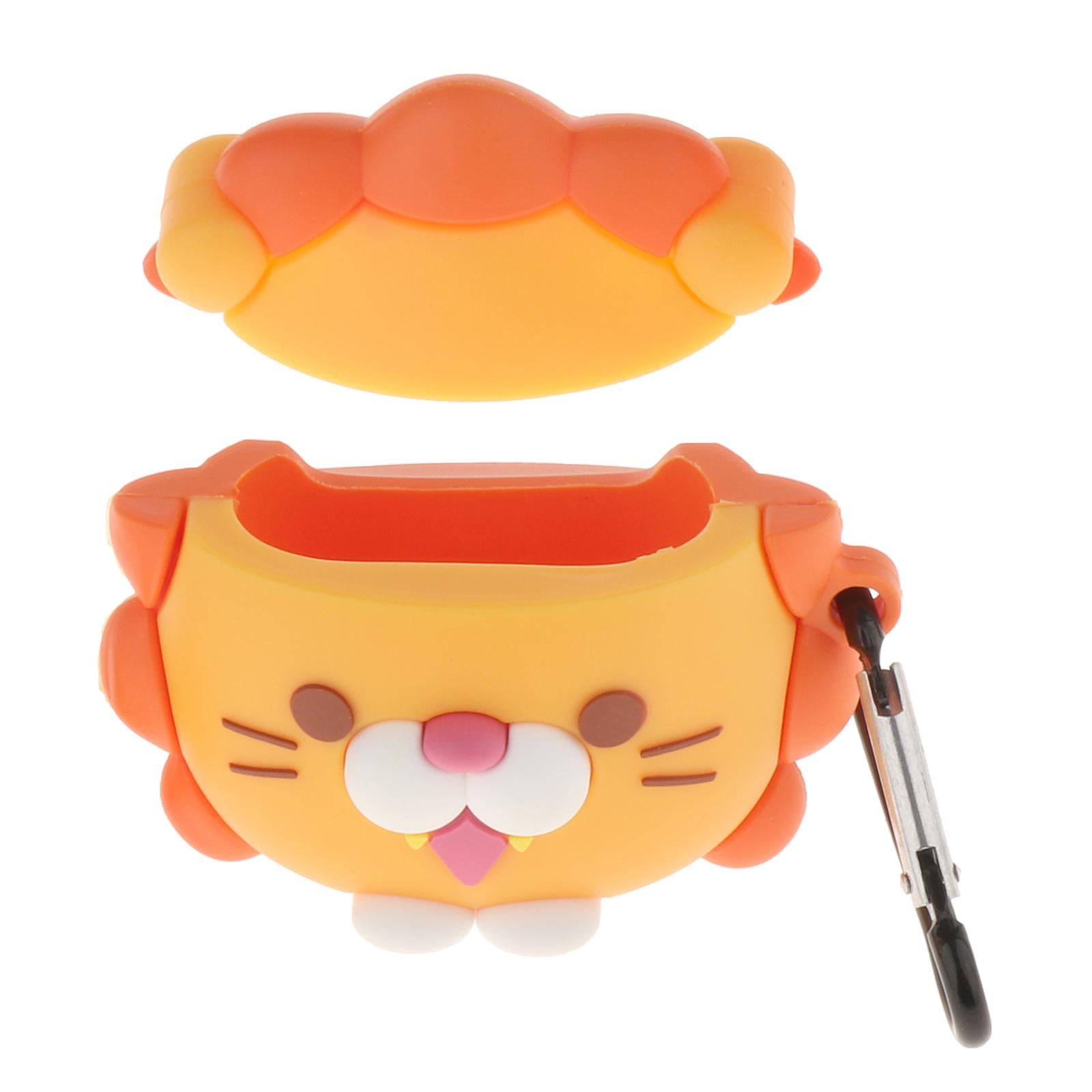 Earbud Case Cartoon Silicone Earphone Case Cover for Airpods 1&2 Lion