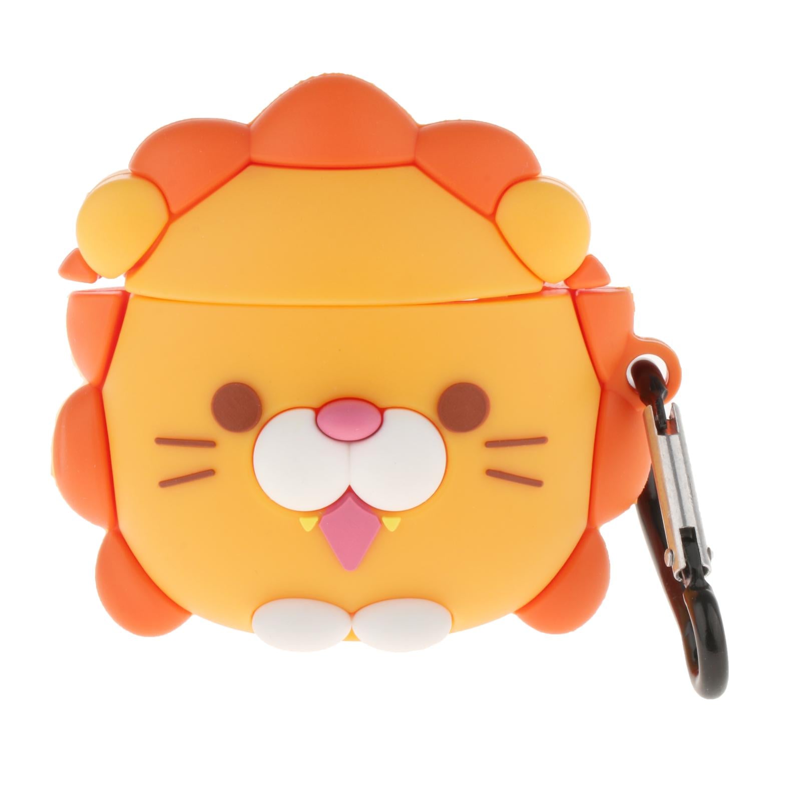 Earbud Case Cartoon Silicone Earphone Case Cover for Airpods 1&2 Lion