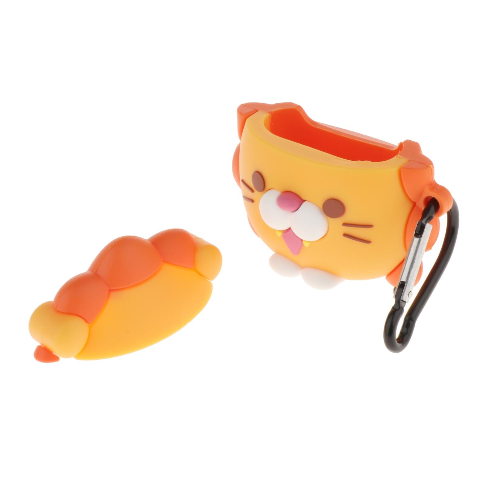 Earbud Case Cartoon Silicone Earphone Case Cover for Airpods 1&2 Lion