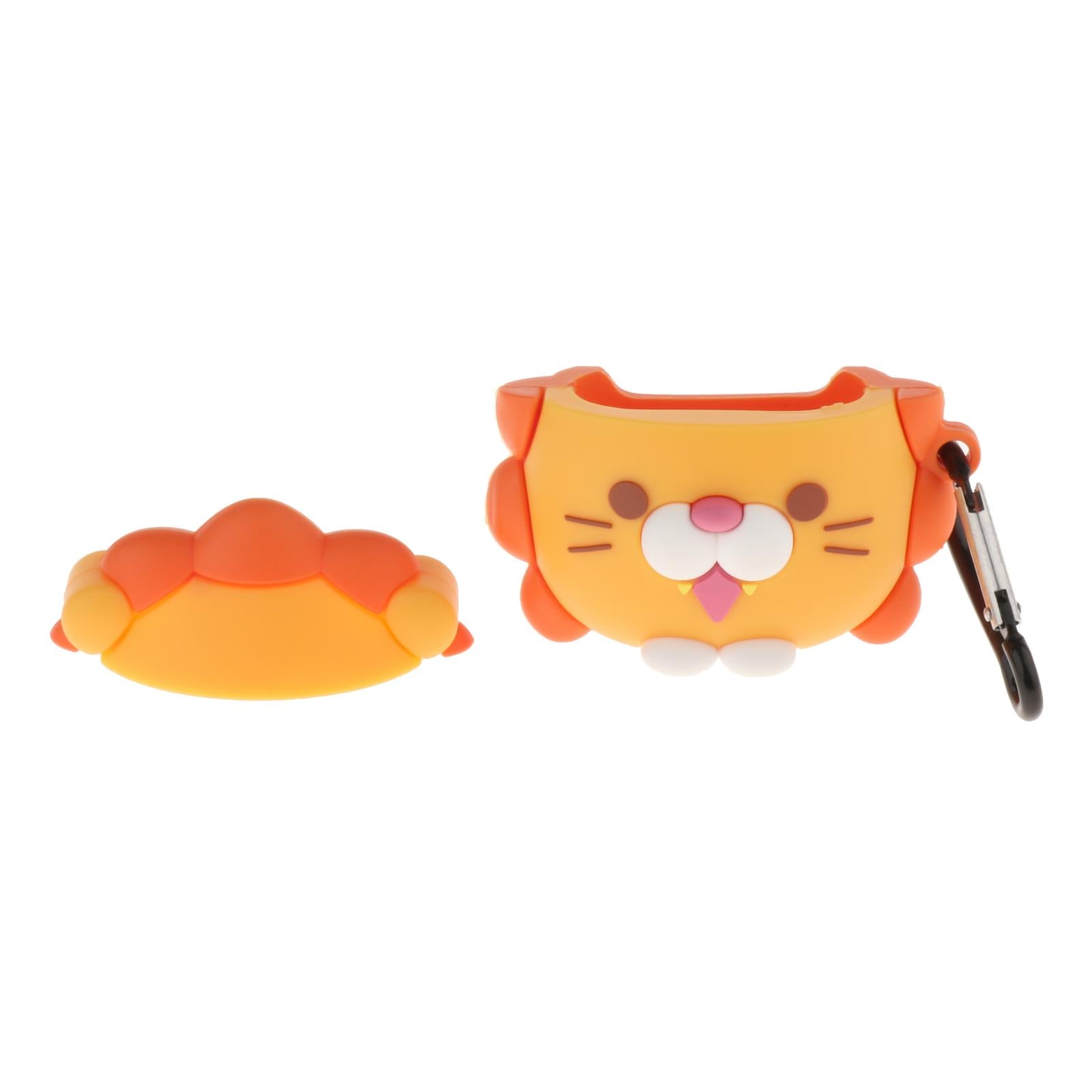 Earbud Case Cartoon Silicone Earphone Case Cover for Airpods 1&2 Lion