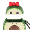 Earbud Case Cartoon Silicone Earphone Case Cover for Airpods 1&2 Avocado