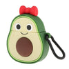 Earbud Case Cartoon Silicone Earphone Case Cover for Airpods 1&2 Avocado