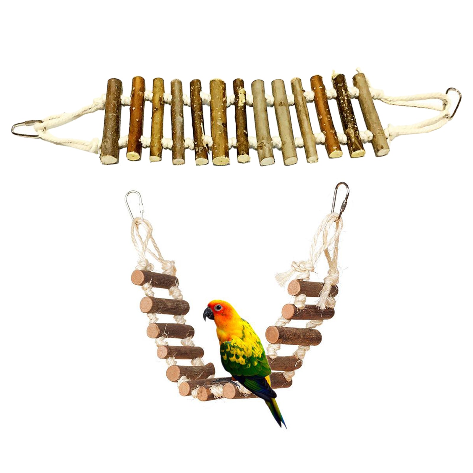 Bird Toys Step Parrot Ladder Swing Bridge Bird Cage Accessories Decorative