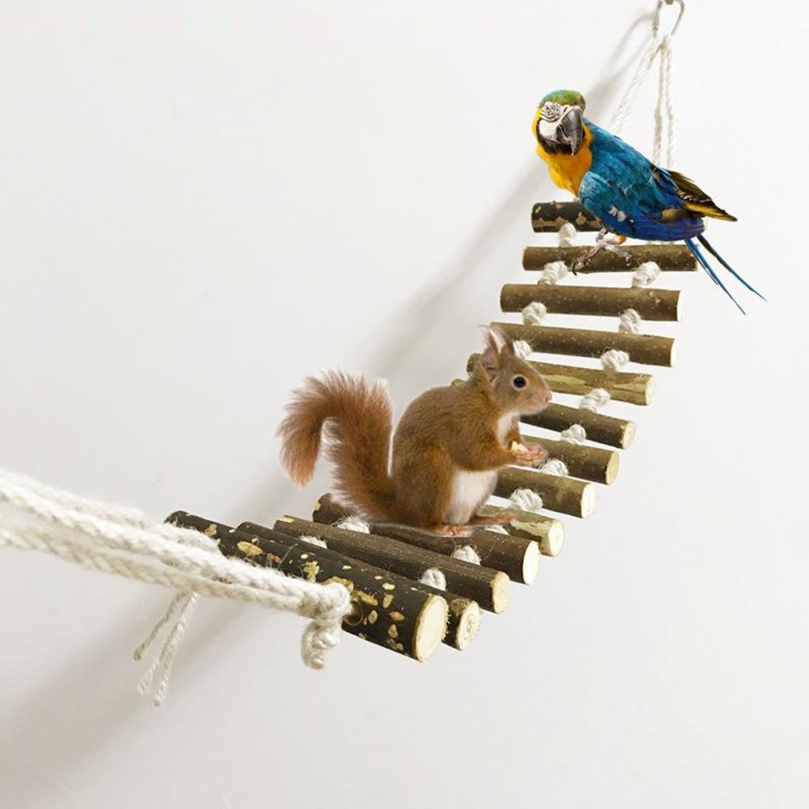 Bird Toys Step Parrot Ladder Swing Bridge Bird Cage Accessories Decorative