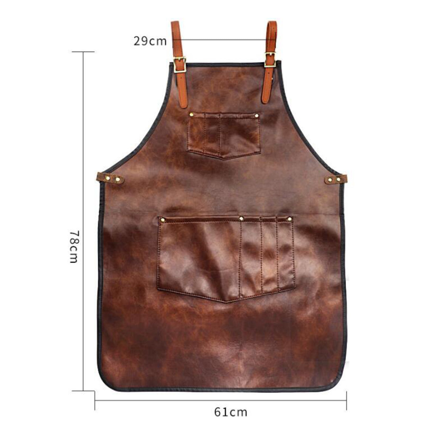 Professional PU Leather Barber Apron Multi-use Heavy Duty Premium Quality B