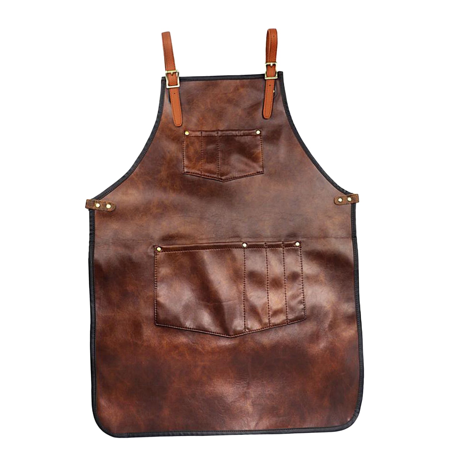 Professional PU Leather Barber Apron Multi-use Heavy Duty Premium Quality B