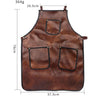 Professional PU Leather Barber Apron Multi-use Heavy Duty Premium Quality A