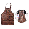 Professional PU Leather Barber Apron Multi-use Heavy Duty Premium Quality A