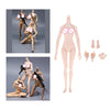 Moveable Joints 1:6 Female Body Skeleton Big Breast Wheat Skin