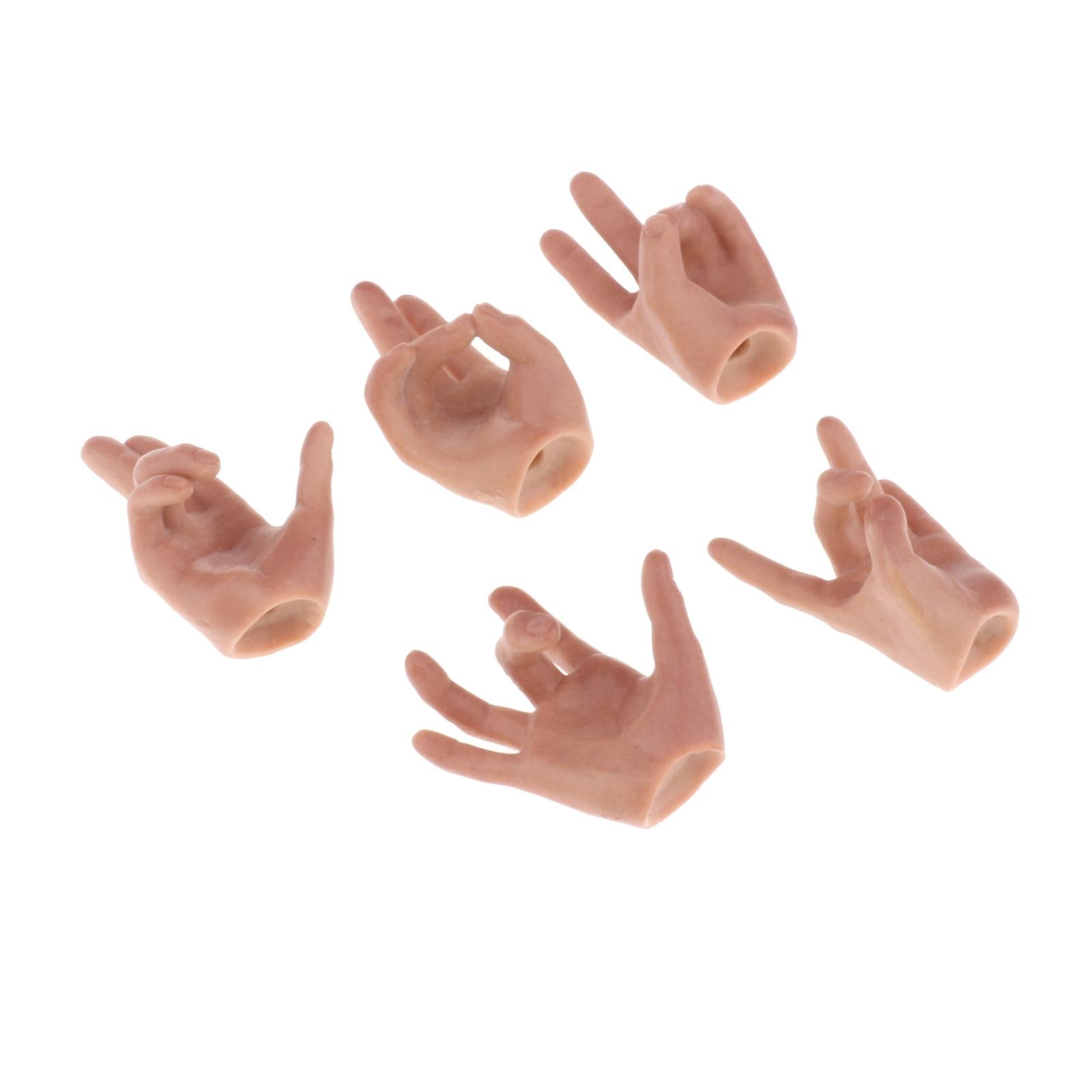 5pcs 1:6 Mans Finger Hands Model for Enterbay PH JO 12inch Action Figures