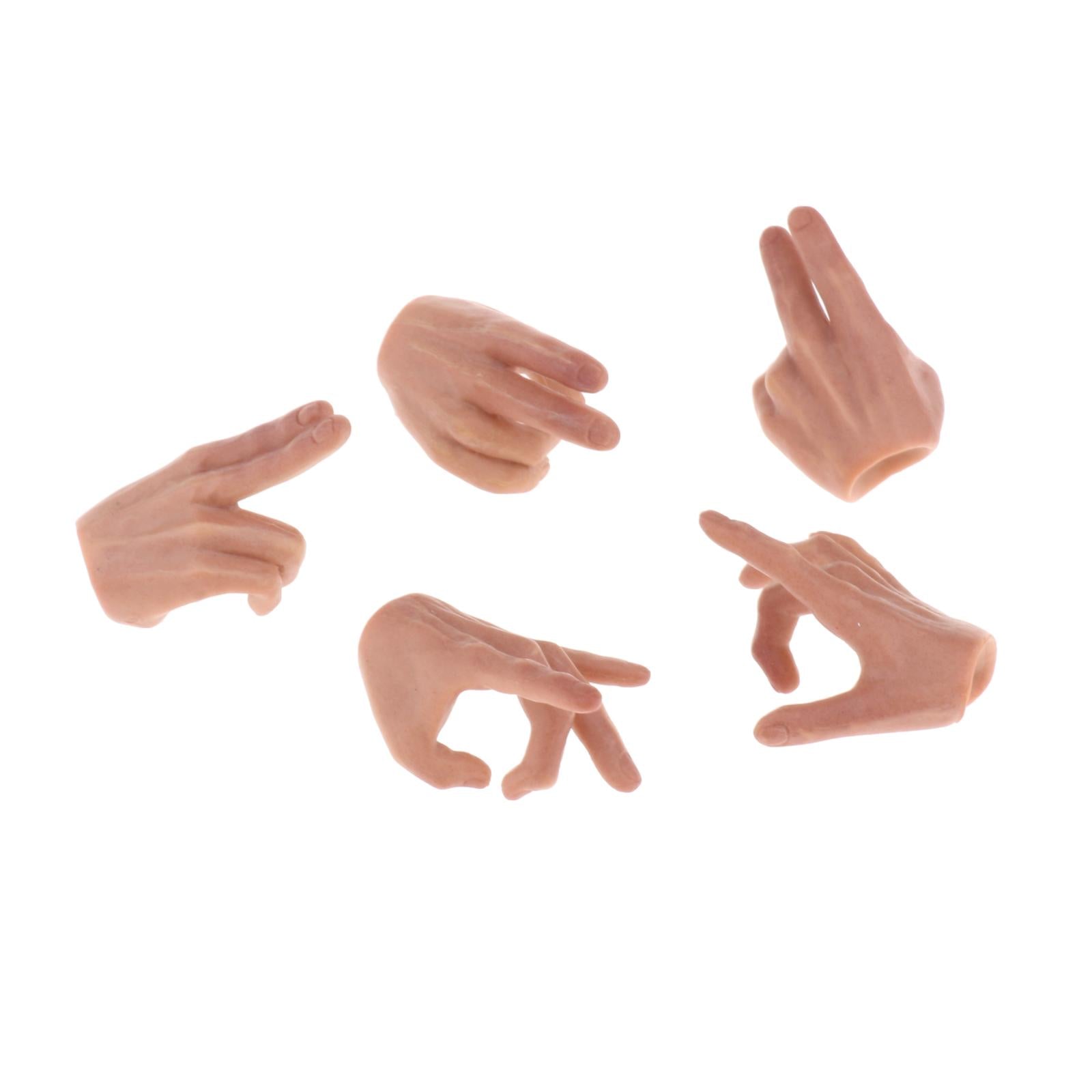 5pcs 1:6 Mans Finger Hands Model for Enterbay PH JO 12inch Action Figures