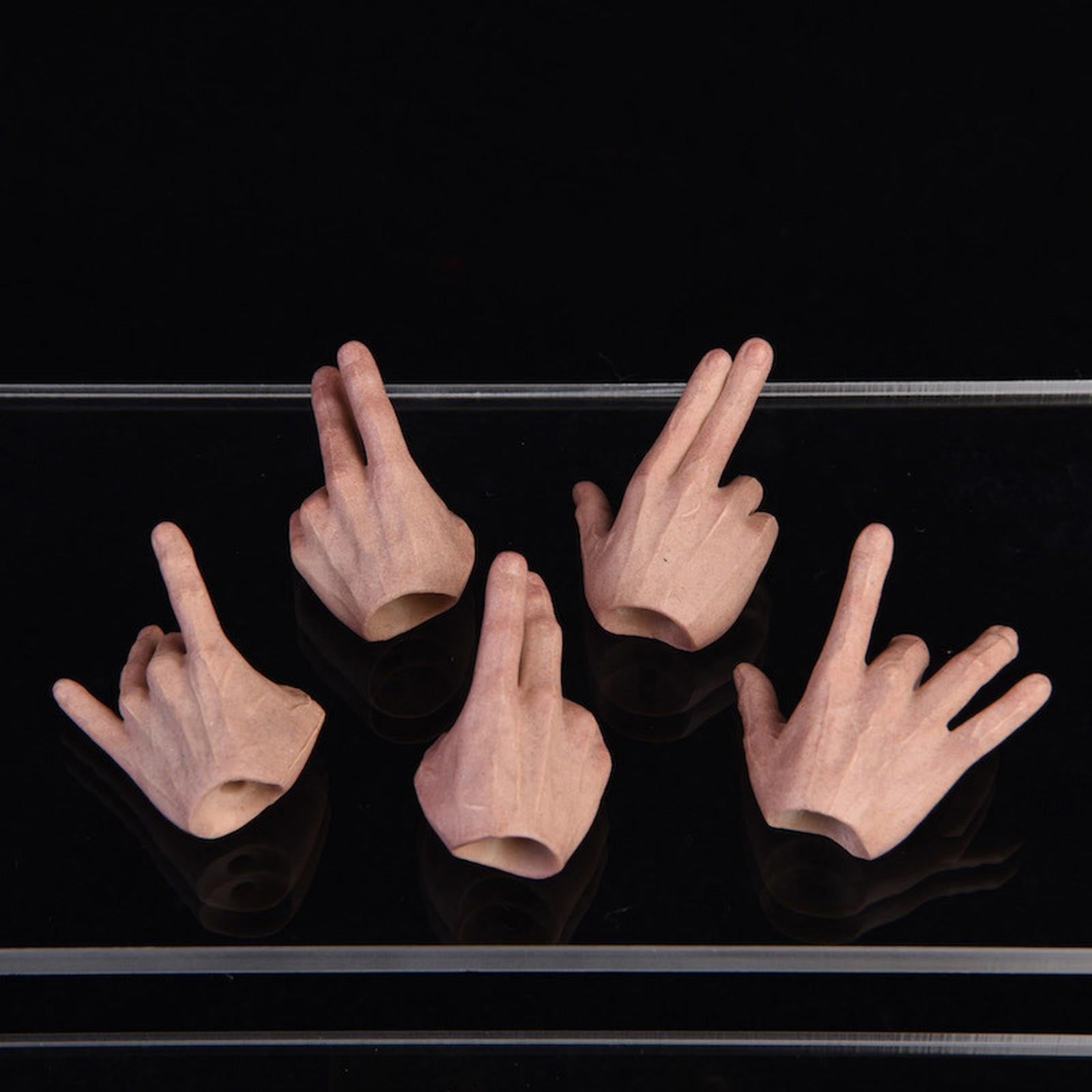 5pcs 1:6 Mans Finger Hands Model for Enterbay PH JO 12inch Action Figures