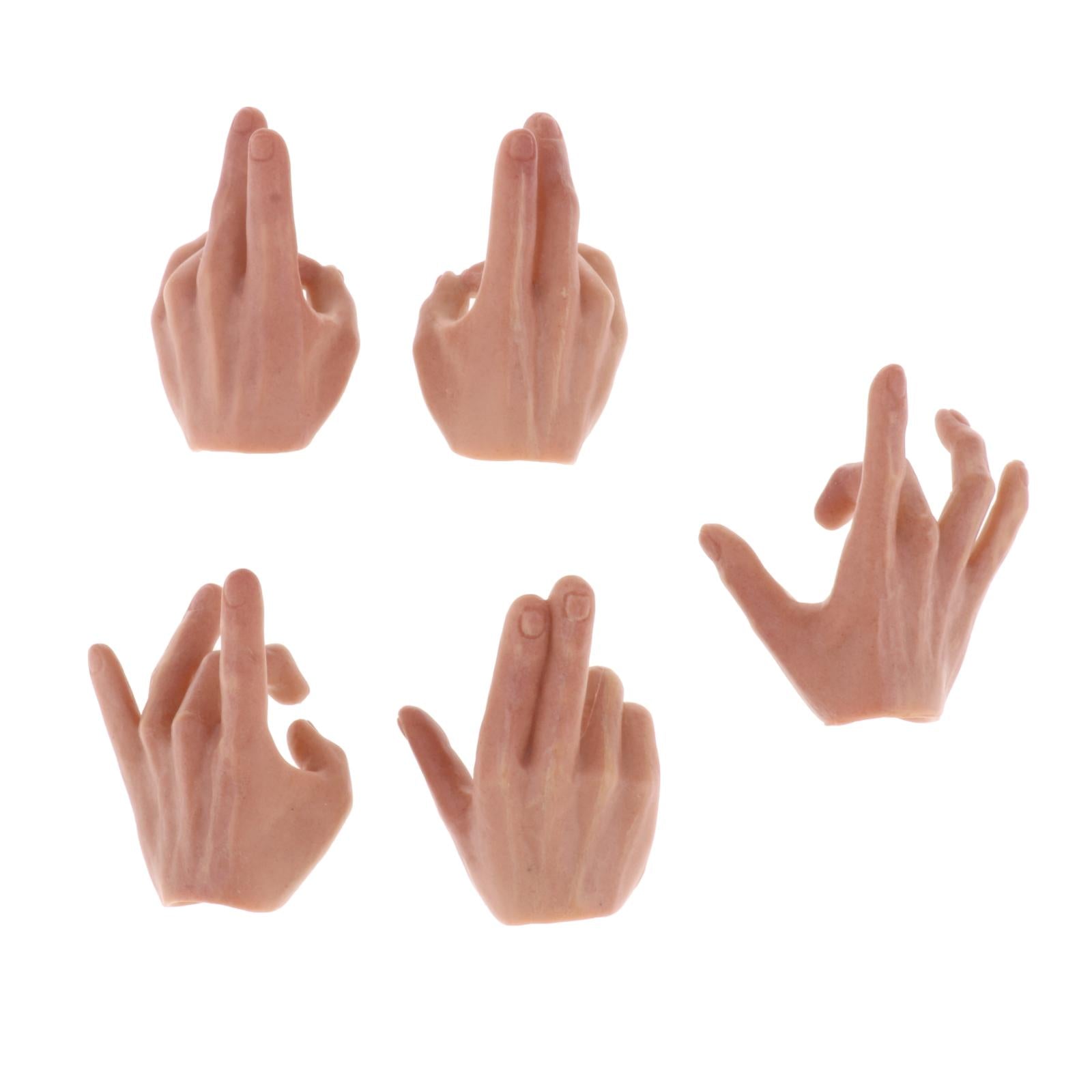 5pcs 1:6 Mans Finger Hands Model for Enterbay PH JO 12inch Action Figures