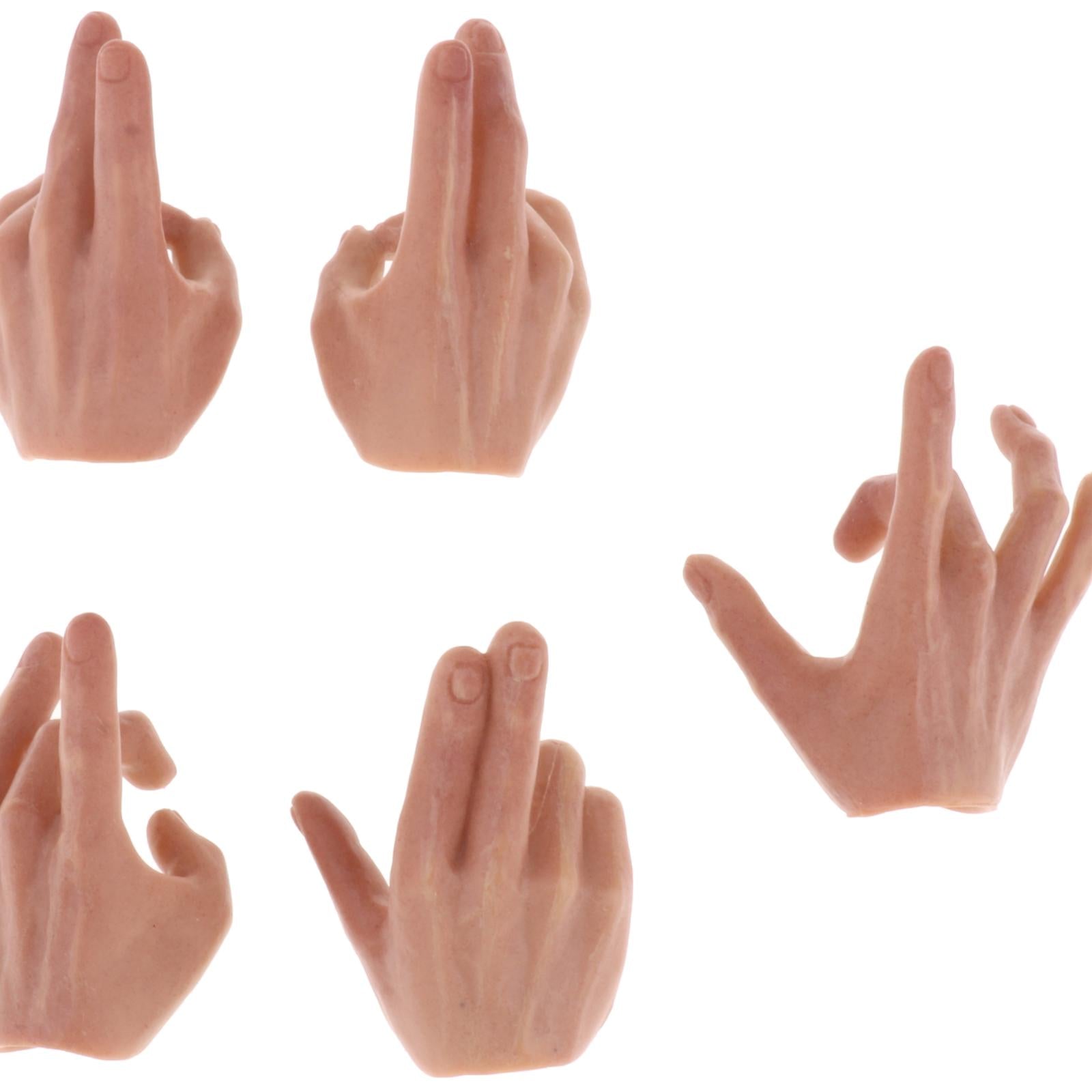 5pcs 1:6 Mans Finger Hands Model for Enterbay PH JO 12inch Action Figures