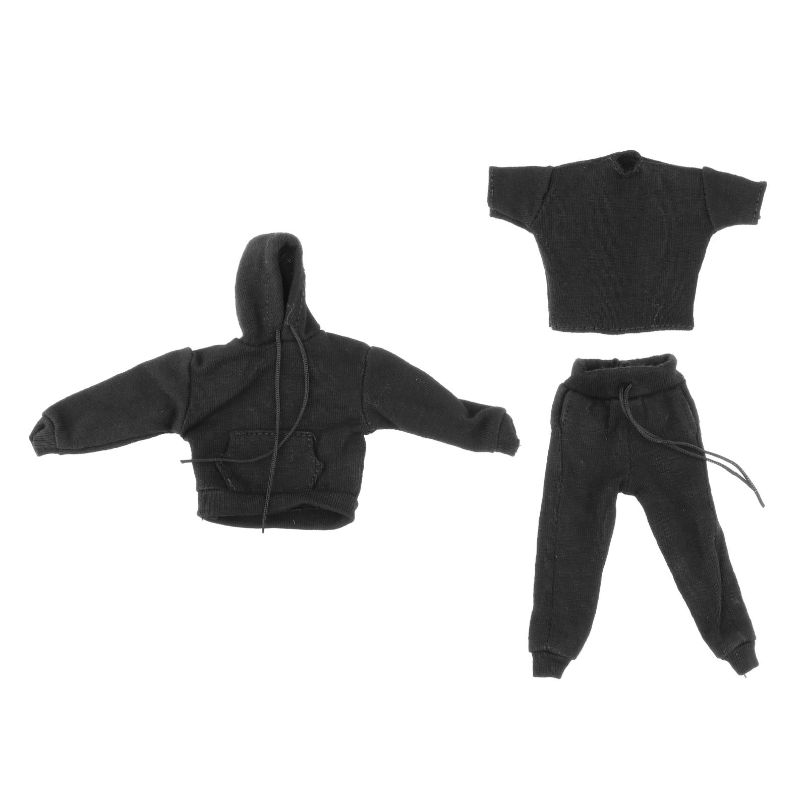 3pcs/Set 1:6 Scale Mans Sweatshirt Outfit for BBI HT PH 12'' Action Figures