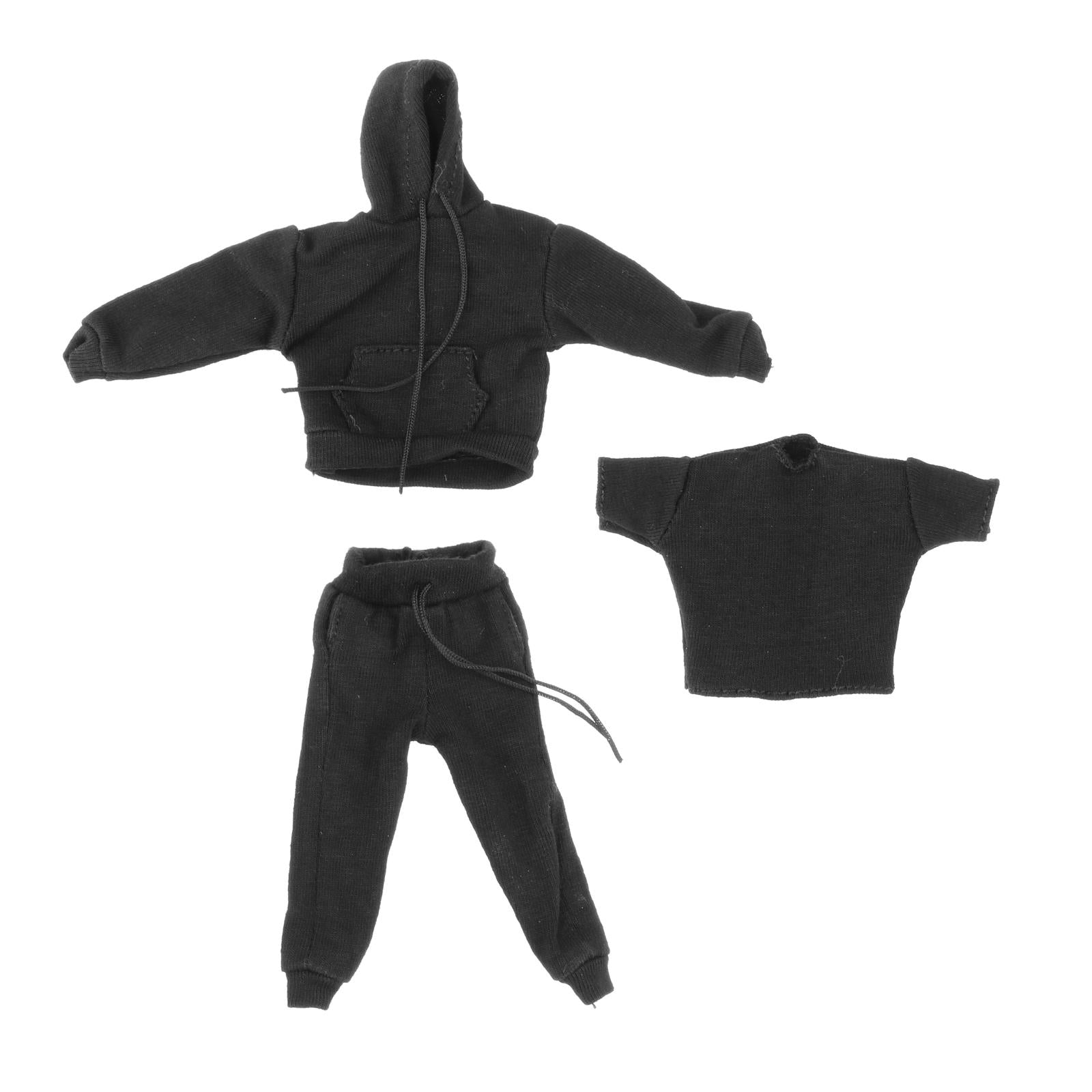 3pcs/Set 1:6 Scale Mans Sweatshirt Outfit for BBI HT PH 12'' Action Figures