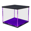 Load image into Gallery viewer, Clear Plastic Display Showcase with LED Light Box for Model Dustproof Purple