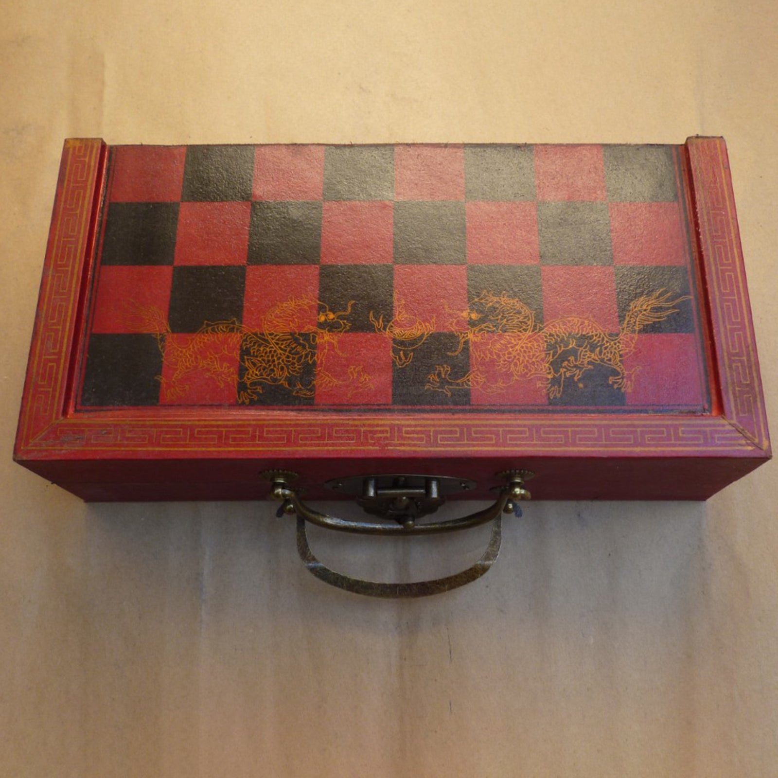 New 28x28cm Standard Game Vintage Wooden Chess Set Foldable Board Great Gift