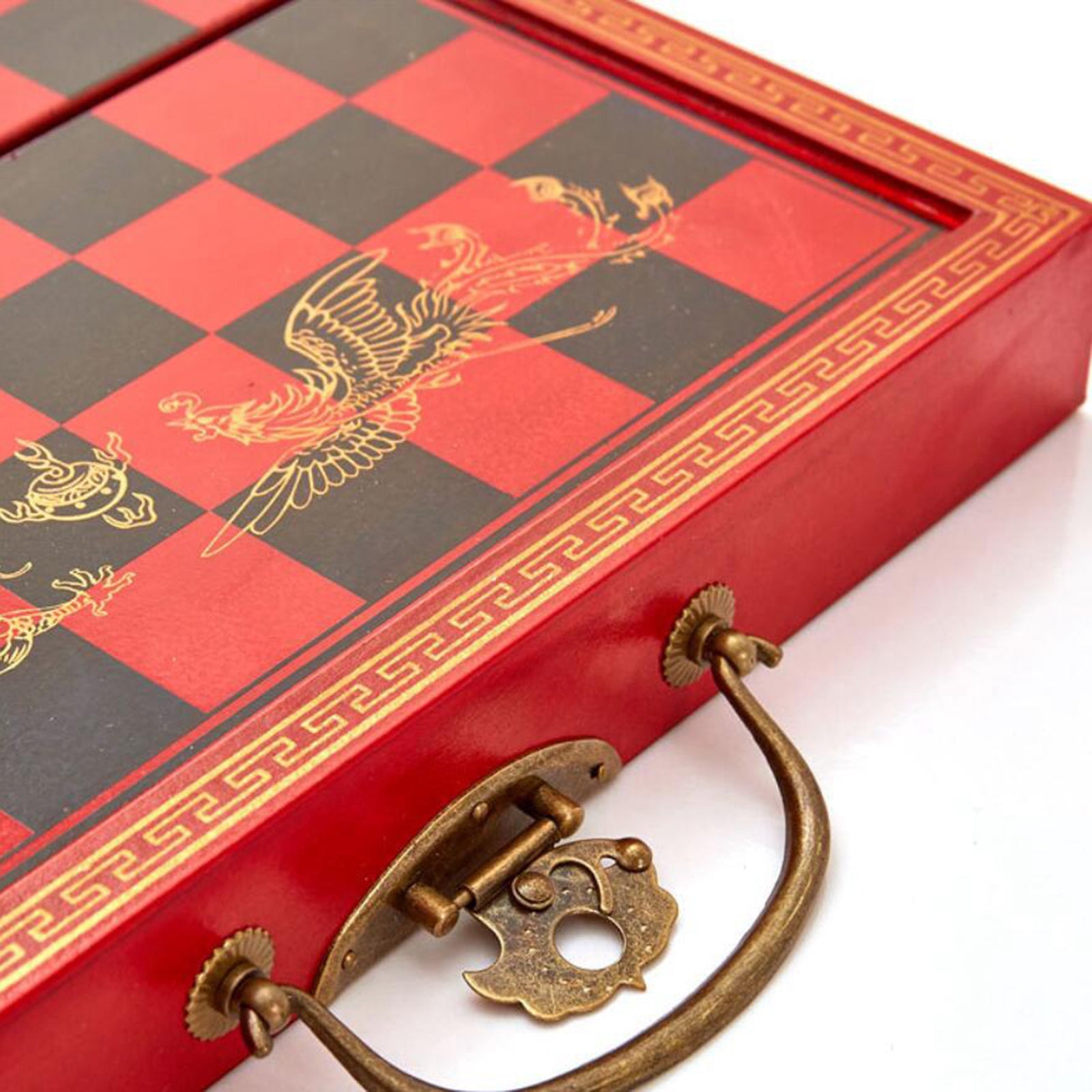 New 28x28cm Standard Game Vintage Wooden Chess Set Foldable Board Great Gift