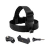 Head Strap Mount Holder w/ Clip for GoPro Sports Camera Mobile Phone Black