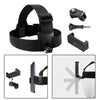 Head Strap Mount Holder w/ Clip for GoPro Sports Camera Mobile Phone Black