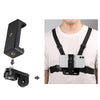 Smartphone Adjustable Chest Fixed Strap Mount Bracket with Cell Phone Clip