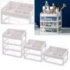 Cosmetic Storage Makeup Rack Drawer Organizer Display Box for Vanity 2 Tier