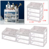 Cosmetic Storage Makeup Rack Drawer Organizer Display Box for Vanity 3 Tier