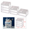 Cosmetic Storage Makeup Rack Drawer Organizer Display Box for Vanity 3 Tier