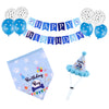 Pet Dog Cat Birthday Hat Bandana Neckerchief Ties Party Fancy Dress Blue