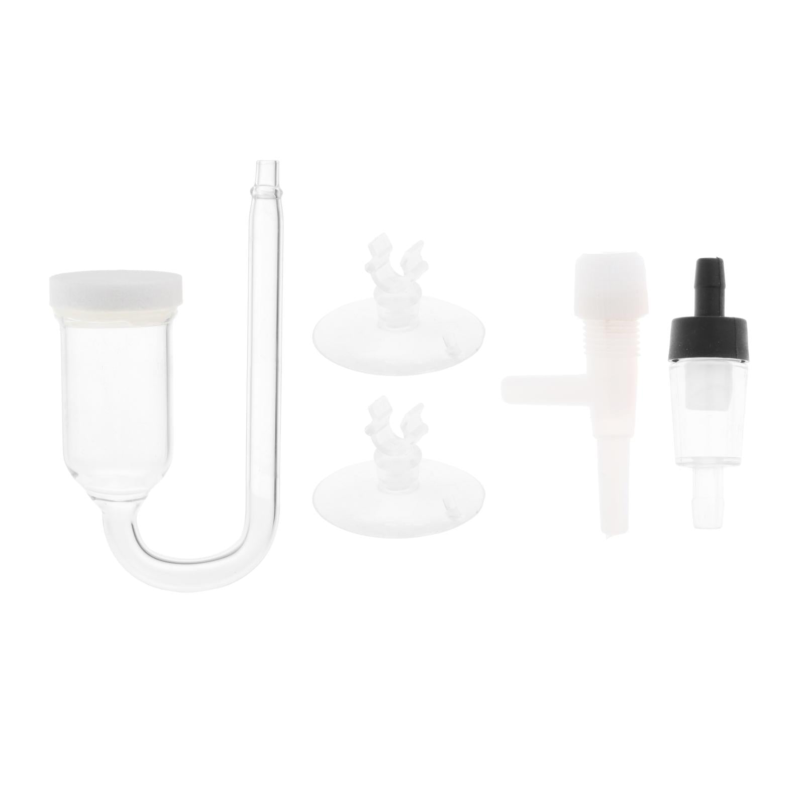 Aquarium CO2 Diffuser w/ U-Shape Connecting Tube for Planted Tank Dia. 35mm