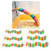 Bird Parrot Suspension Bridge Swing Stand Perch Cage Hanging Toys 30x6cm