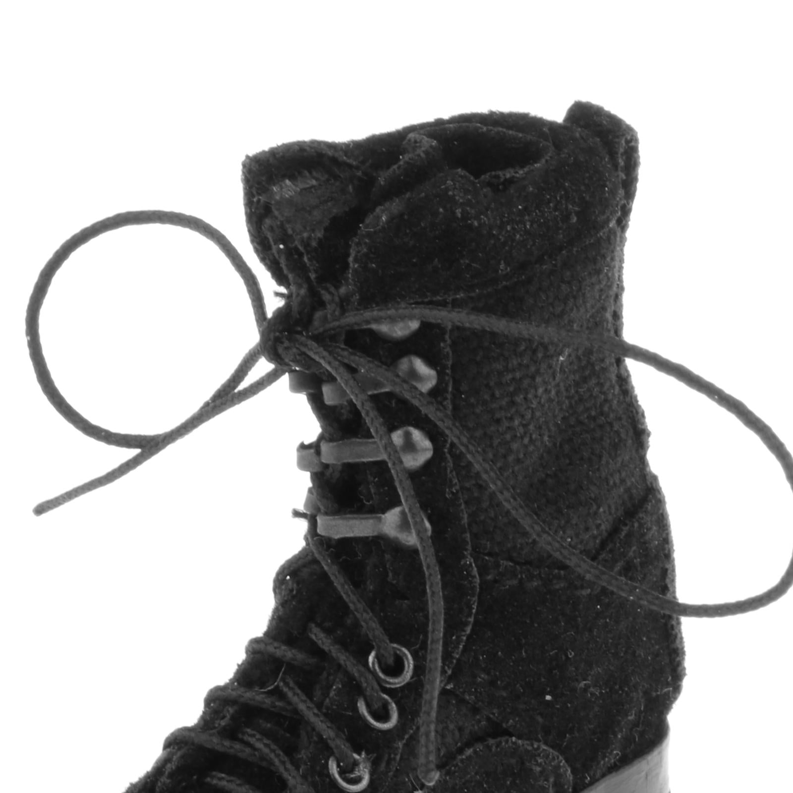 Mini 1/6 Scale Combat Boots Shoes Model for 12'' Soldier Action Figure