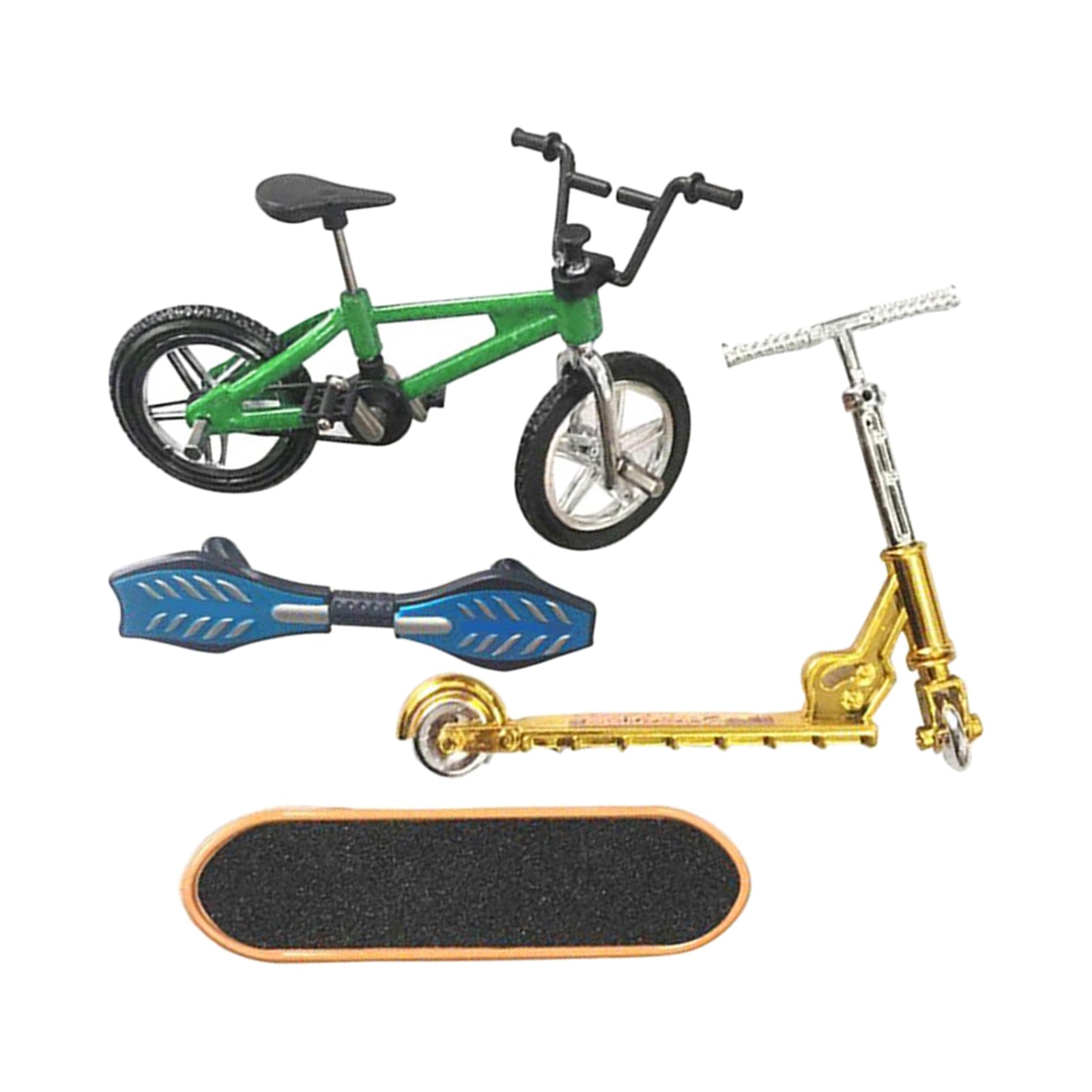 Mini Finger Toys Set Skateboards Finger Bikes Scooter Tiny Swing Board B