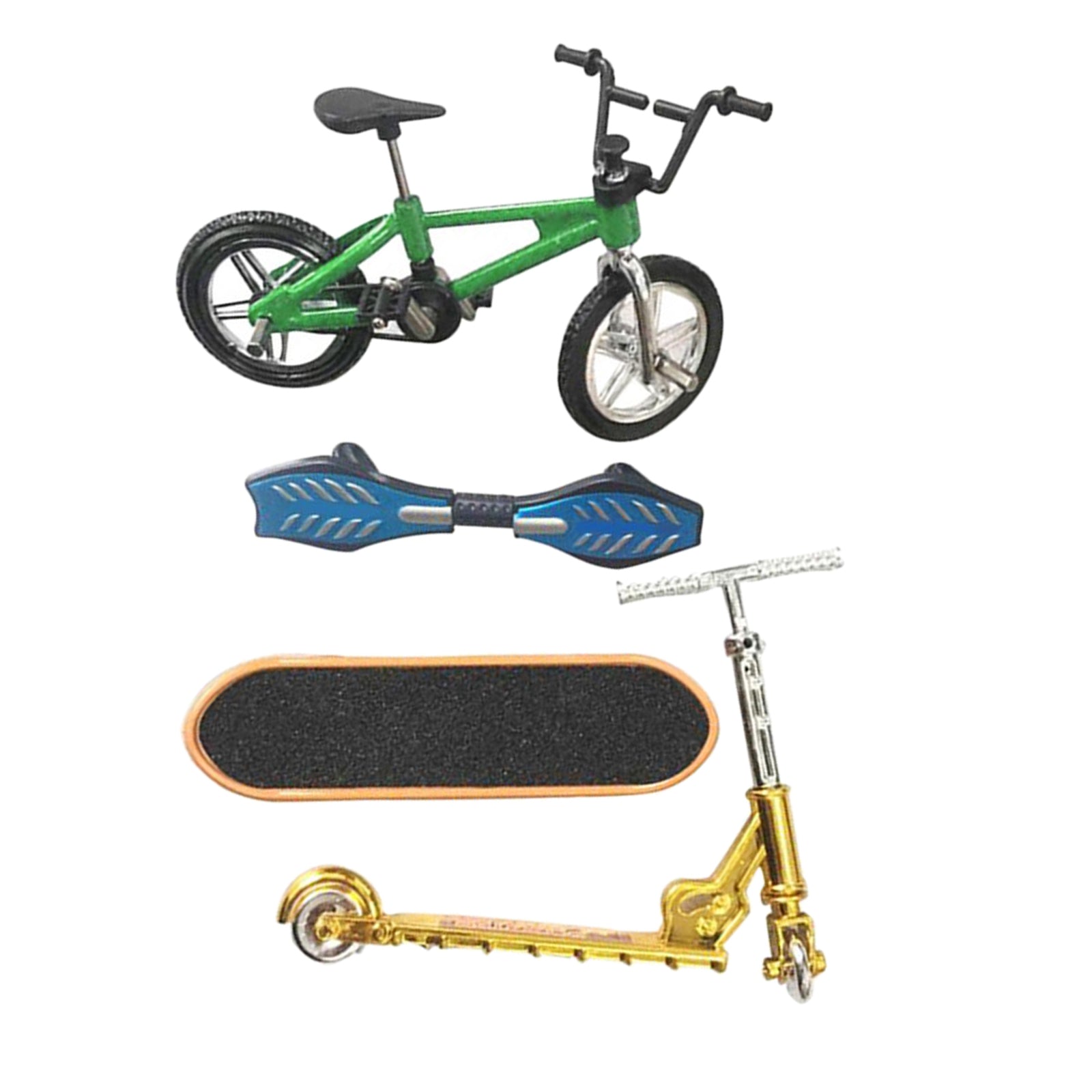 Mini Finger Toys Set Skateboards Finger Bikes Scooter Tiny Swing Board B