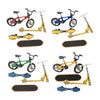 Mini Finger Toys Set Skateboards Finger Bikes Scooter Tiny Swing Board A