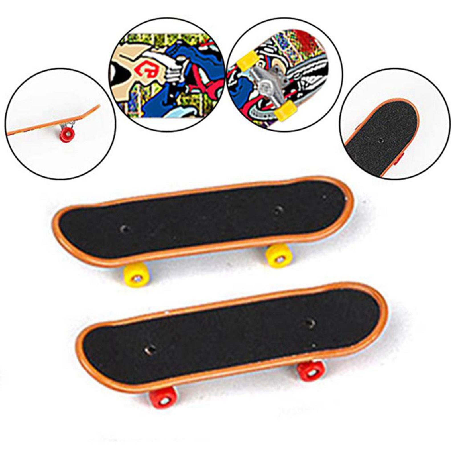 Mini Finger Toys Set Skateboards Finger Bikes Scooter Tiny Swing Board A