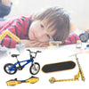 Mini Finger Toys Set Skateboards Finger Bikes Scooter Tiny Swing Board A