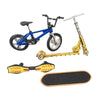 Mini Finger Toys Set Skateboards Finger Bikes Scooter Tiny Swing Board A