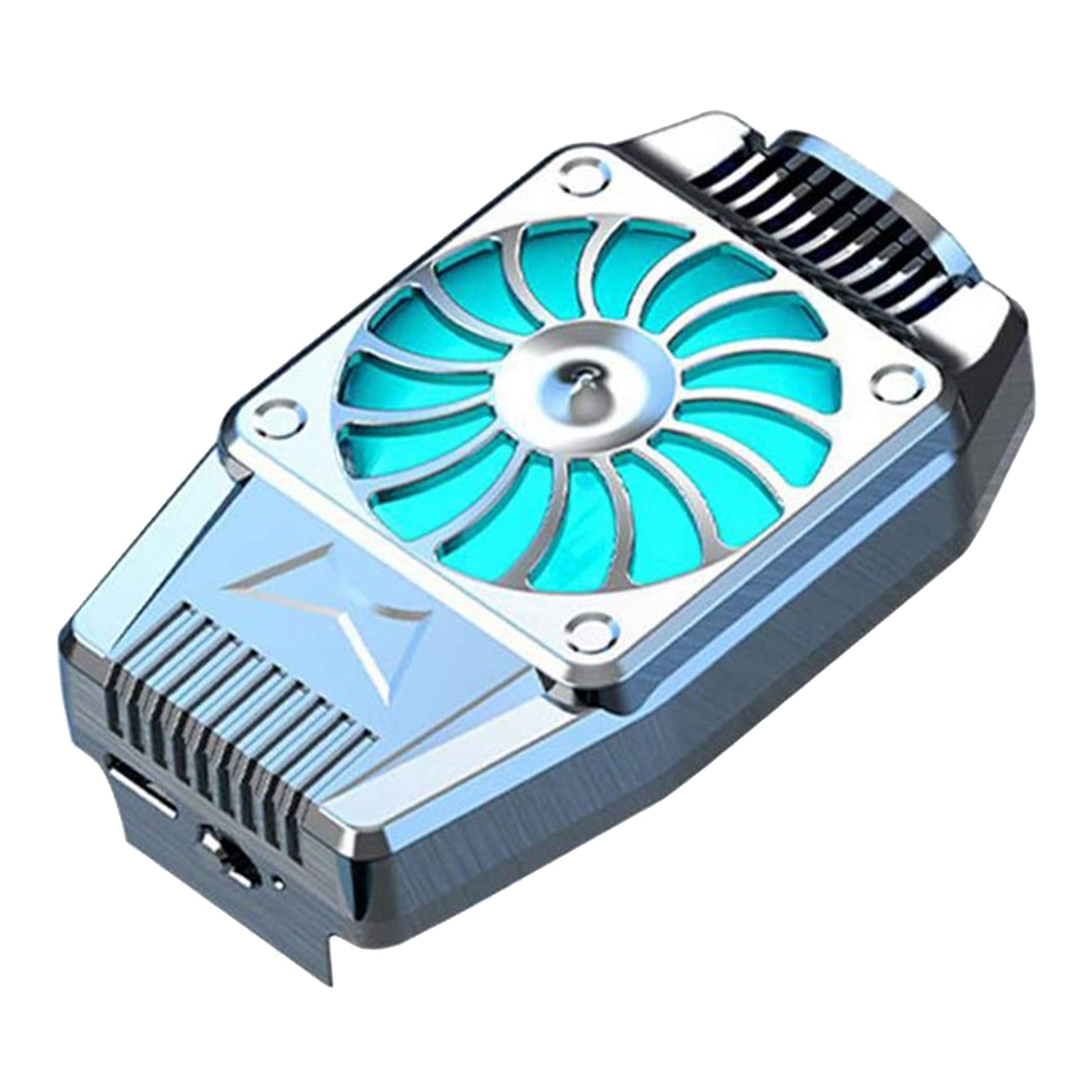 Compact Cooling Fan Phone Radiator Cooler Lives Watch Videos Plug in_Silver