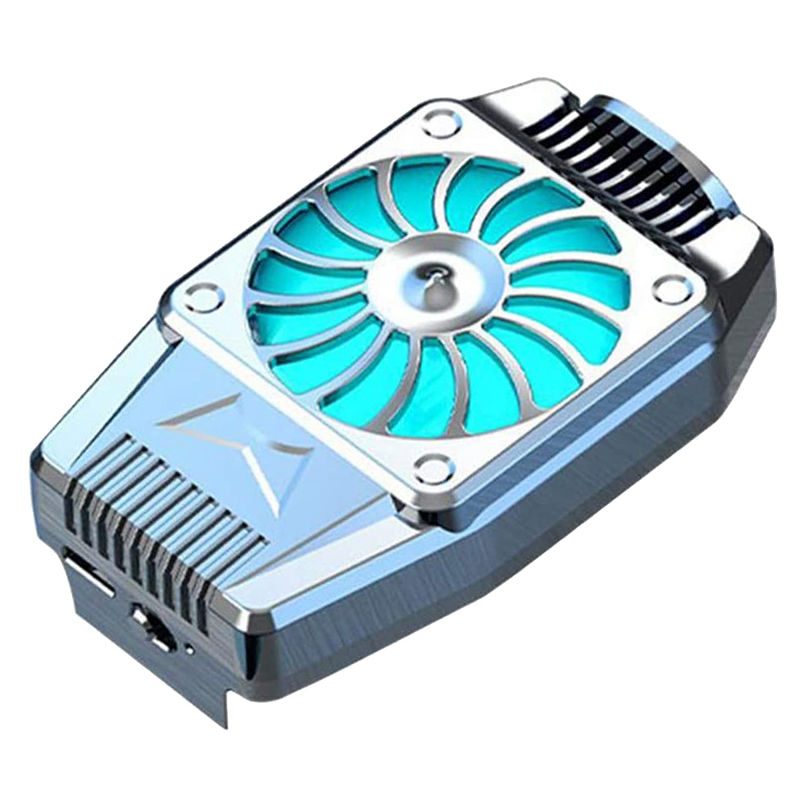 Compact Cooling Fan Phone Radiator Cooler Lives Watch Videos Plug in_Silver