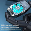 Compact Cooling Fan Phone Radiator Cooler Lives Watch Videos Plug in_Silver