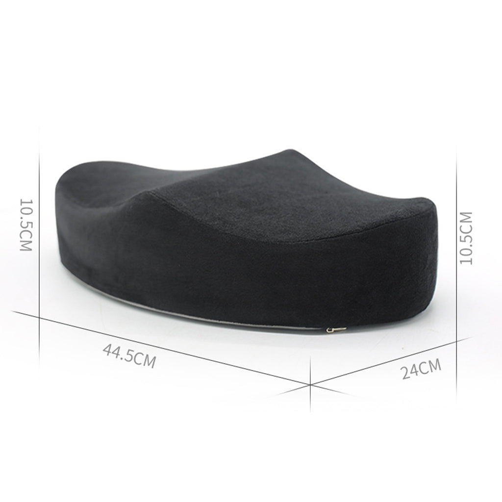 Memory Foam Orthopedic Tailbone Seat Cushion for Wheechair Car Chair Black