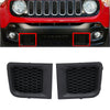 1 Pair Front Bumper Lower Grille Bezel Cover For Jeep Renegade 2015-2017