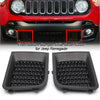 1 Pair Front Bumper Lower Grille Bezel Cover For Jeep Renegade 2015-2017