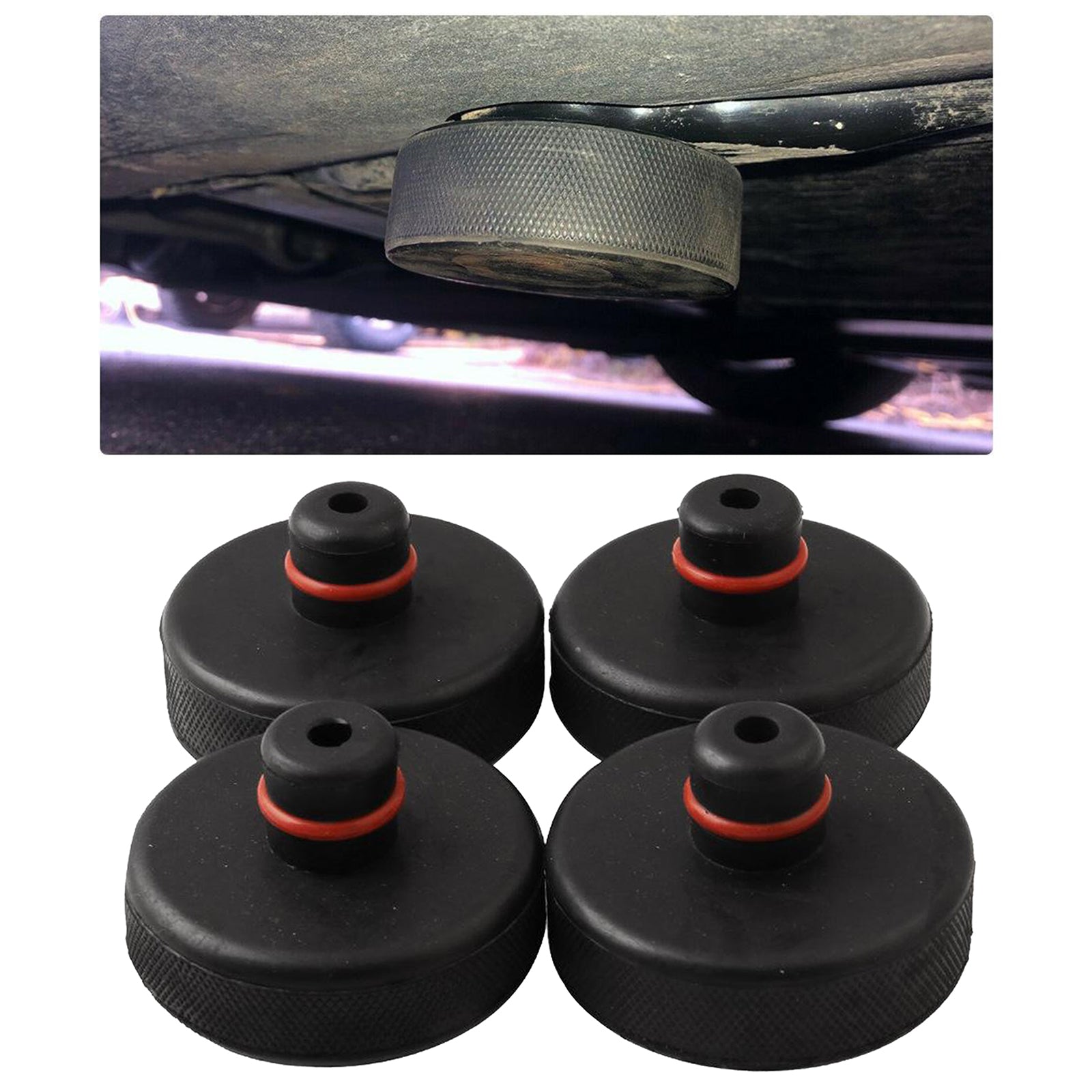 4Pcs Car Jack Lift Point Pad Adapter Tool for Tesla S/X/3 w/ Storage Bag