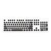 Round Keycaps Double Shot PBT Gaming Keyboard Retro  black